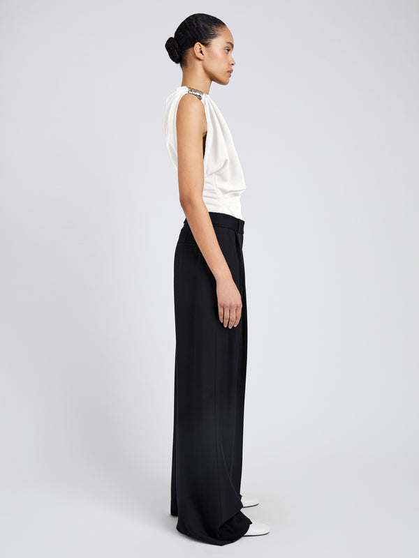 Proenza Schouler Proenza Schouler Malika Top In Matte Double Crepe - White