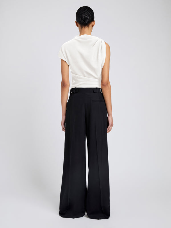 Proenza Schouler Proenza Schouler Malika Top In Matte Double Crepe - White