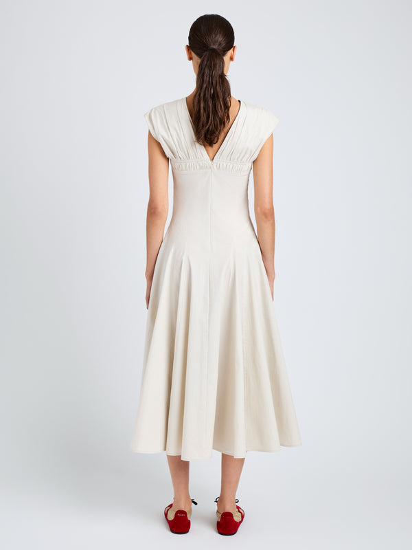 Proenza Schouler Proenza Schouler Manoela Dress In Eco Light Compact Poplin - White