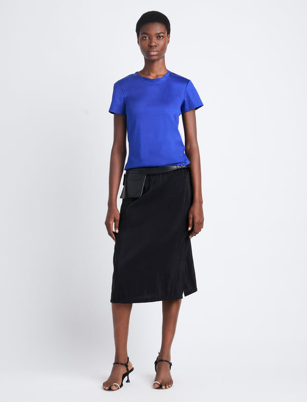 Proenza Schouler Proenza Schouler Maren Top In Eco Cotton Jersey - Cobalt