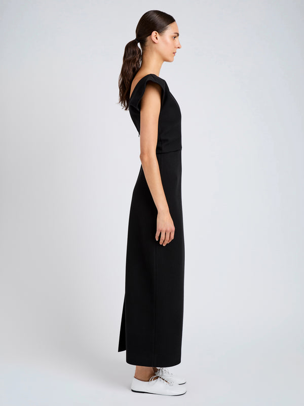 Proenza Schouler Proenza Schouler Mariam Dress In Wool Scuba - Black