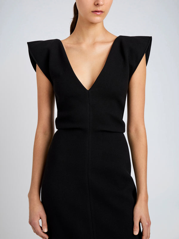 Proenza Schouler Proenza Schouler Mariam Dress In Wool Scuba - Black