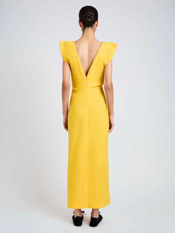 Proenza Schouler Proenza Schouler Mariam Dress In Wool Scuba - Canary