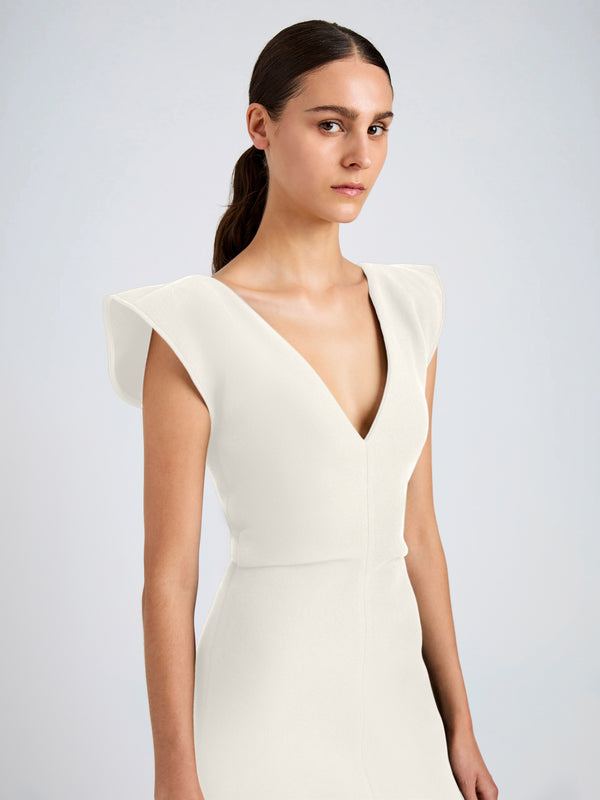Proenza Schouler Proenza Schouler Mariam Dress In Wool Scuba - Off White