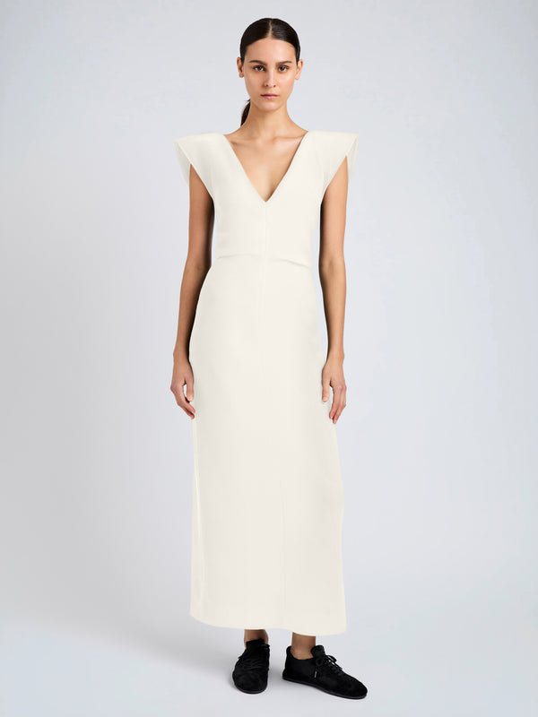proenza schouler Proenza Schouler Mariam Dress in Wool Scuba - Off White