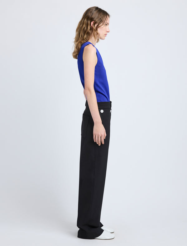 Proenza Schouler Proenza Schouler Marin Top In Technical Nylon Jacquard - Cobalt