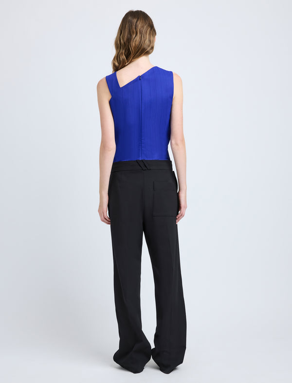 Proenza Schouler Proenza Schouler Marin Top In Technical Nylon Jacquard - Cobalt