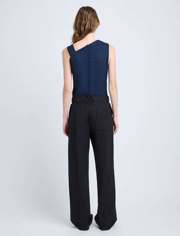 Proenza Schouler Proenza Schouler Marin Top In Technical Nylon Jacquard - Midnight