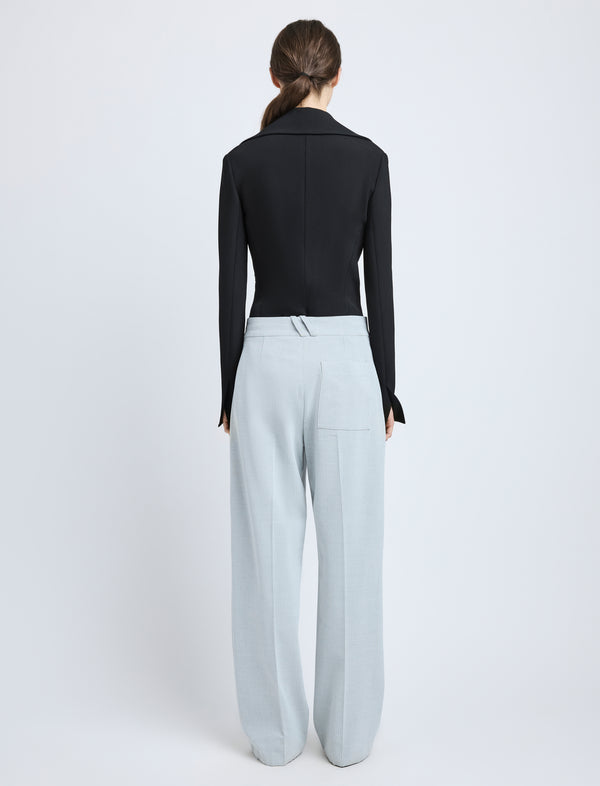 Proenza Schouler Proenza Schouler Marine Jacket In Bi-Stretch Suiting - Black