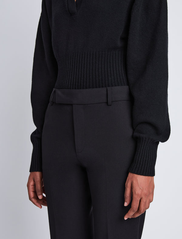 Proenza Schouler Proenza Schouler Marlene Pant In Tropical Wool - Black