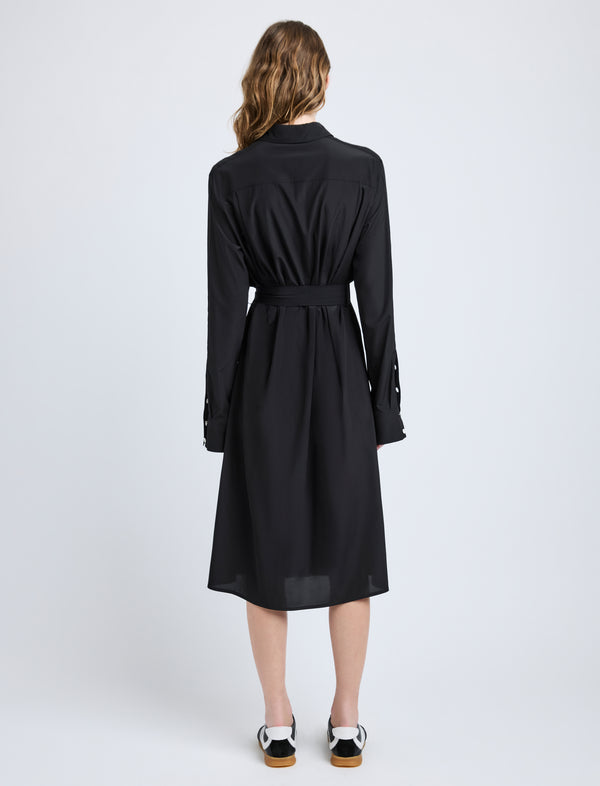 Proenza Schouler Proenza Schouler McKenna Dress In Stretch Silk Viscose - Black