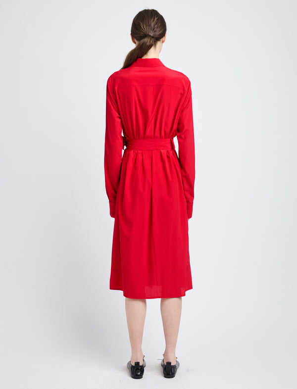 Proenza Schouler Proenza Schouler McKenna Dress In Stretch Silk Viscose - Red