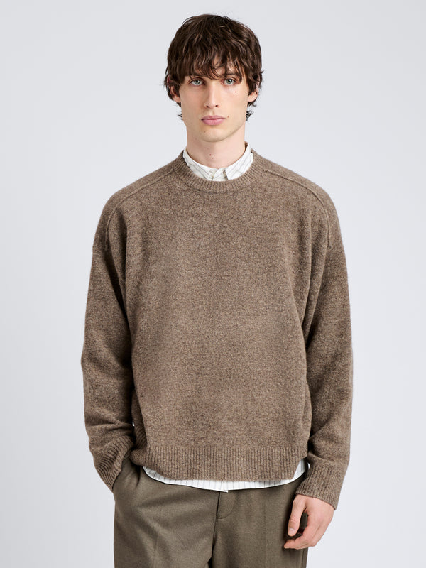 Proenza Schouler Proenza Schouler Mens Charles Sweater In Spongy Yak - Taupe