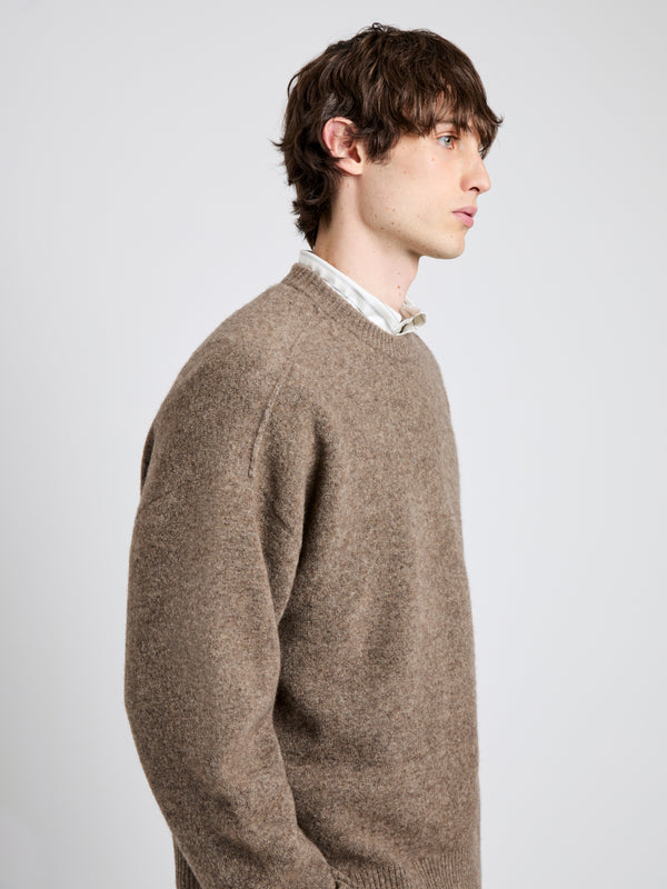 Proenza Schouler Proenza Schouler Mens Charles Sweater In Spongy Yak - Taupe