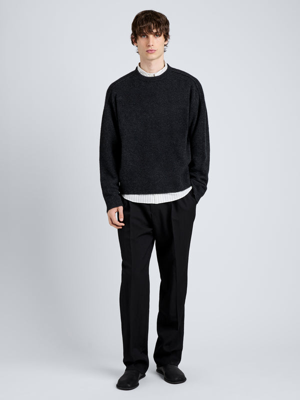 Proenza Schouler Proenza Schouler Mens Charles Sweater In Spongy Yak - Charcoal