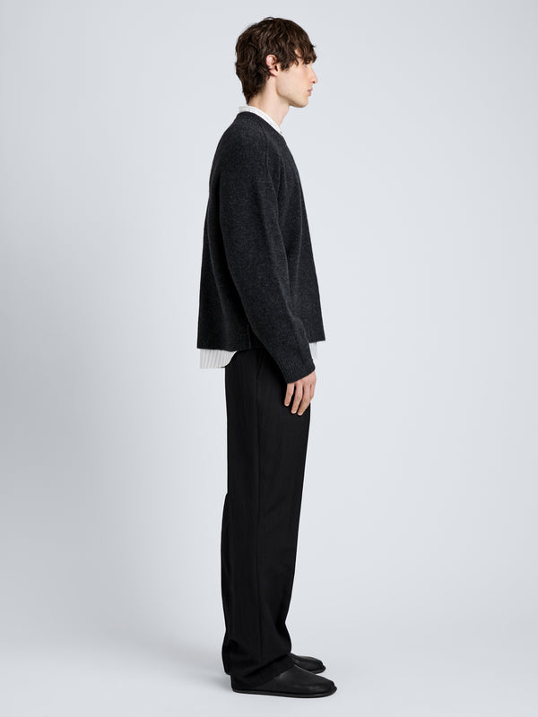 Proenza Schouler Proenza Schouler Mens Charles Sweater In Spongy Yak - Charcoal