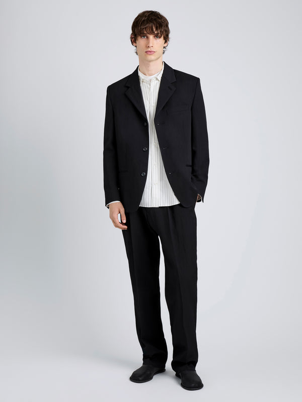 Proenza Schouler Proenza Schouler Mens James Jacket In Wool Suiting - Black