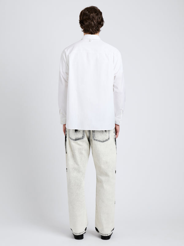 Proenza Schouler Proenza Schouler Mens Simon Shirt In Poplin - White