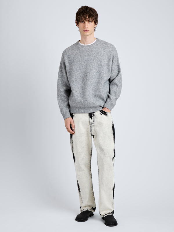 Proenza Schouler Proenza Schouler Mens Zach Sweater In Double Face - Heather Gray