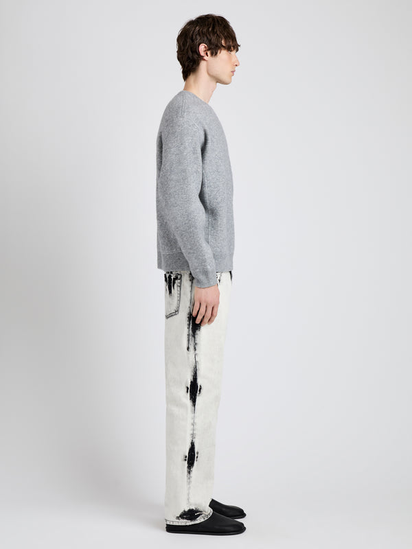 Proenza Schouler Proenza Schouler Mens Zach Sweater In Double Face - Heather Gray