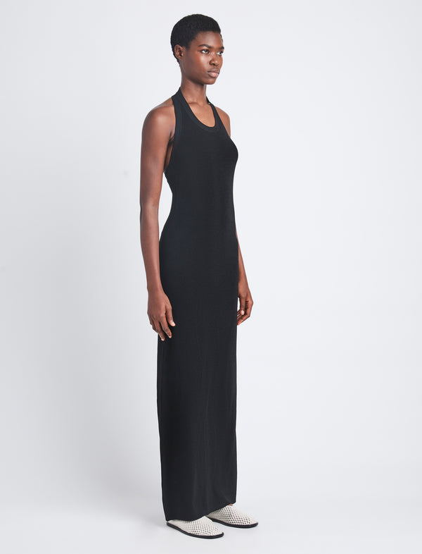 Proenza Schouler Proenza Schouler Meryl Dress In Matte Viscose Rib - Black