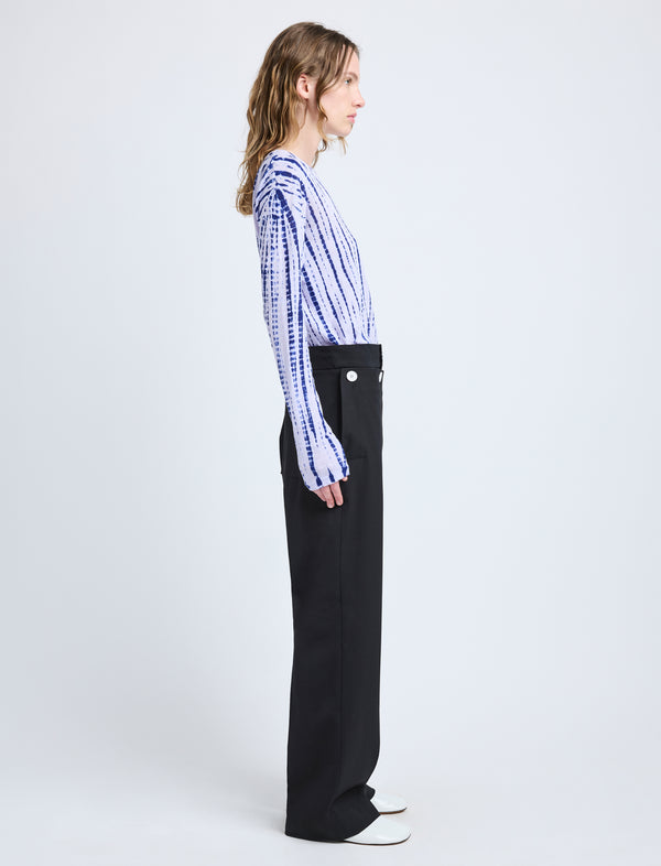 Proenza Schouler Proenza Schouler Mia T-Shirt In Tie Dye Tissue Jersey - Lilac Multi