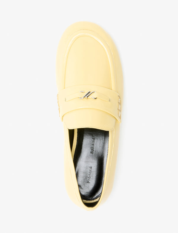 Proenza Schouler Proenza Schouler Mini Monogram Loafers In Slick Nappa - Resin