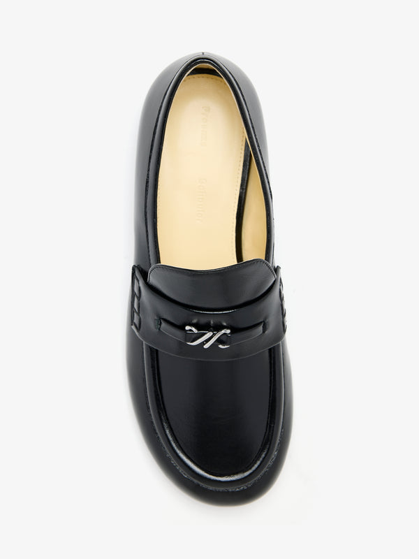 Proenza Schouler Proenza Schouler Mini Monogram Loafers In Slick Nappa - Black