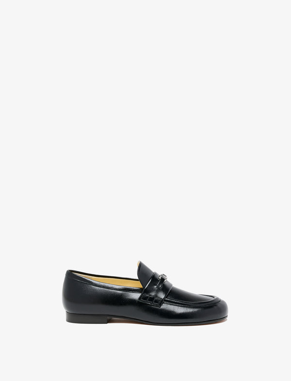 proenza schouler Proenza Schouler Mini Monogram Loafers in Slick Nappa - Black