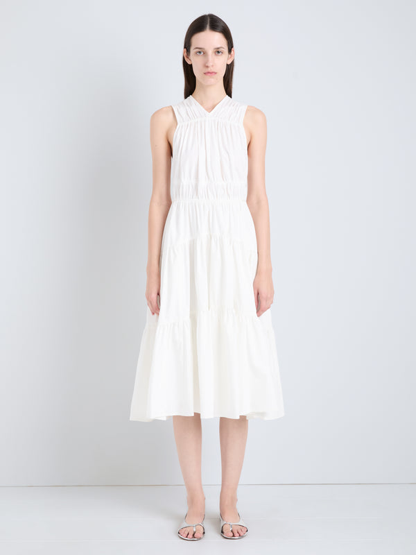 proenza schouler Proenza Schouler Misha Dress in Compact Eco Poplin - White