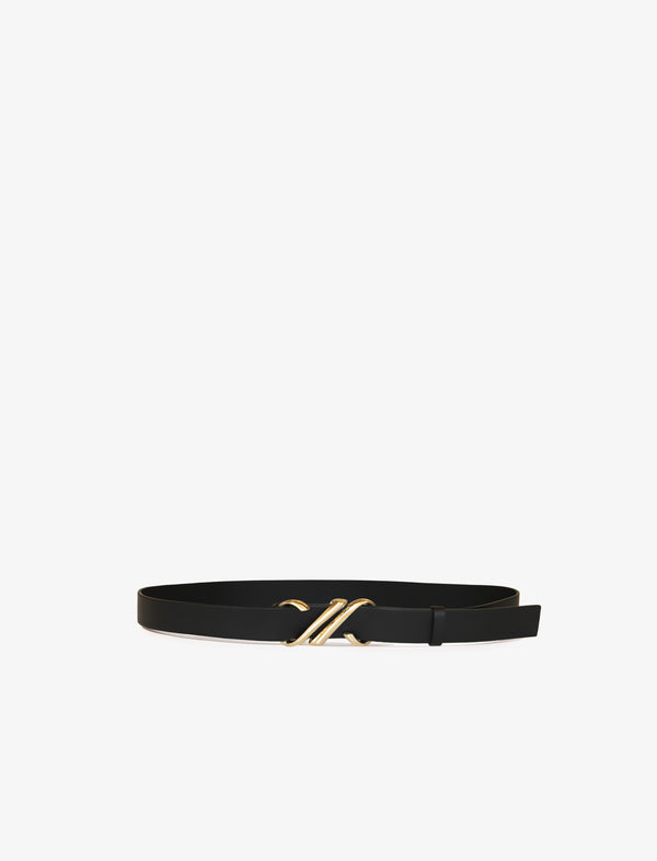 proenza schouler Proenza Schouler Monogram Belt in Shiny Calf - Black