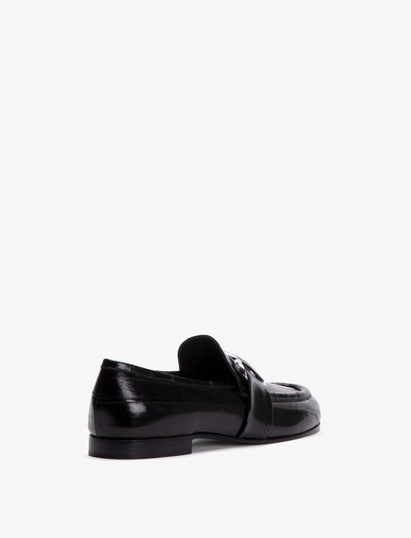 Proenza Schouler Proenza Schouler Monogram Loafers In Eel - Black