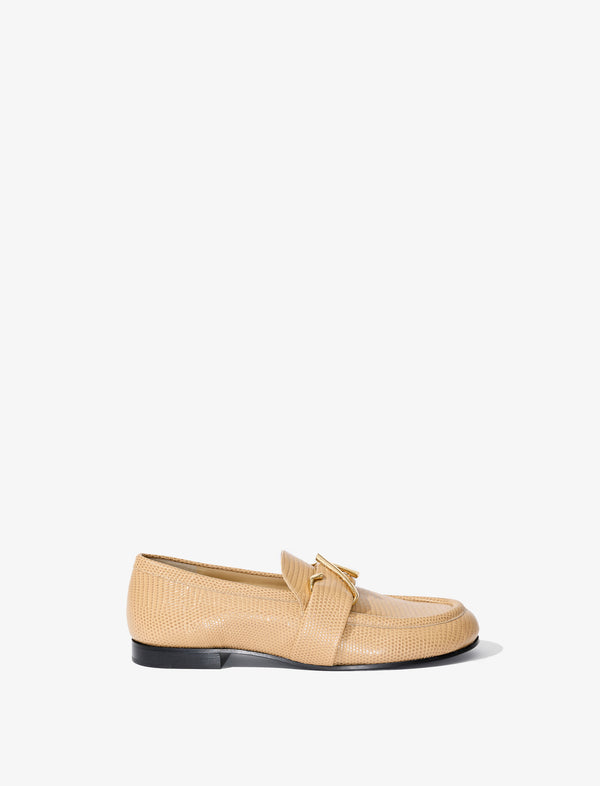 proenza schouler Proenza Schouler Monogram Loafers in Embossed Leather - Paper