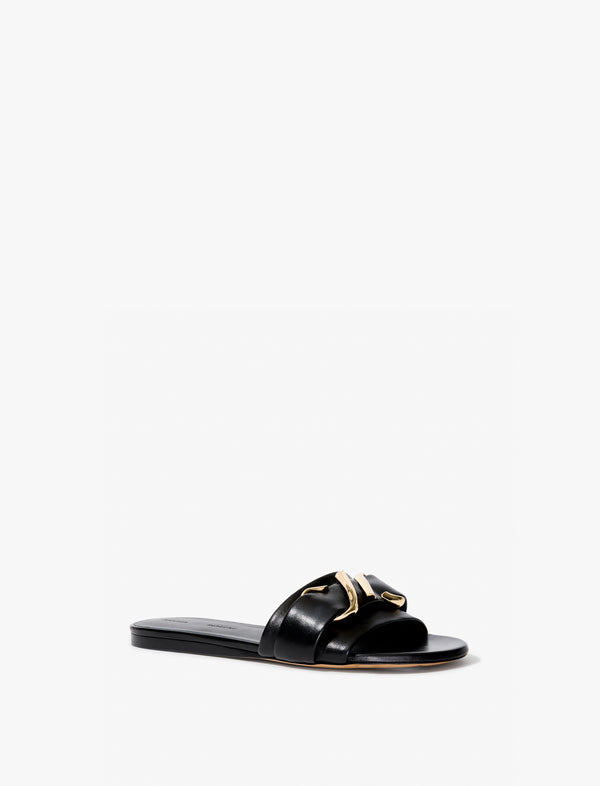 Proenza Schouler Proenza Schouler Monogram Slide Sandals - Black