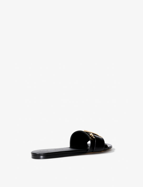 Proenza Schouler Proenza Schouler Monogram Slide Sandals - Black