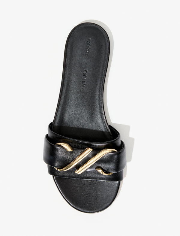 Proenza Schouler Proenza Schouler Monogram Slide Sandals - Black