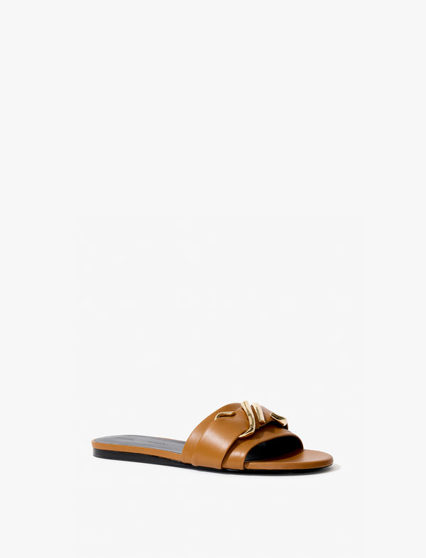 Proenza Schouler Proenza Schouler Monogram Slide Sandals - Terracotta