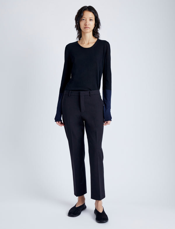 proenza schouler Proenza Schouler Myers Pant in Tropical Wool - Black