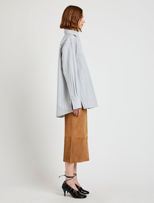Proenza Schouler Proenza Schouler Nadia Skirt In Suede - Pony