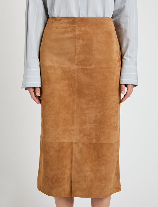 Proenza Schouler Proenza Schouler Nadia Skirt In Suede - Pony