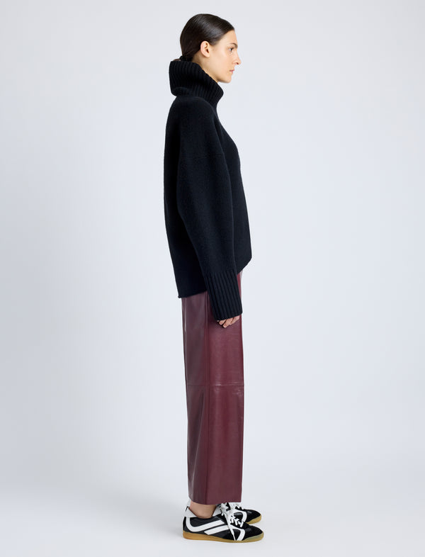 Proenza Schouler Proenza Schouler Noland Pant In Leather - Ox Blood