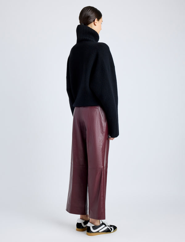 Proenza Schouler Proenza Schouler Noland Pant In Leather - Ox Blood