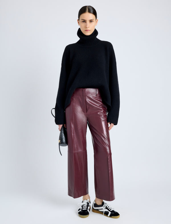 proenza schouler Proenza Schouler Noland Pant in Leather - Ox Blood