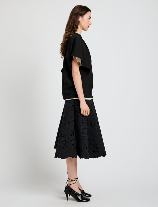 Proenza Schouler Proenza Schouler Olene Skirt In Broderie Anglaise - Black