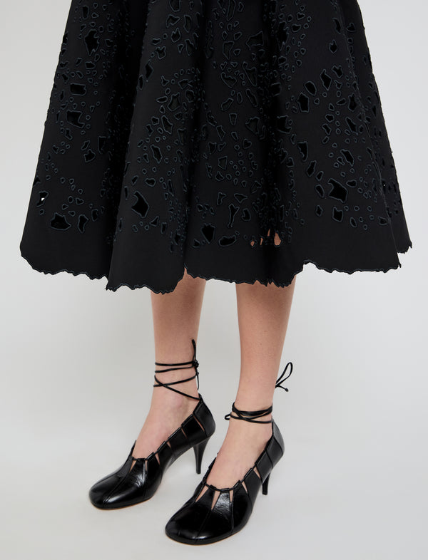 Proenza Schouler Proenza Schouler Olene Skirt In Broderie Anglaise - Black