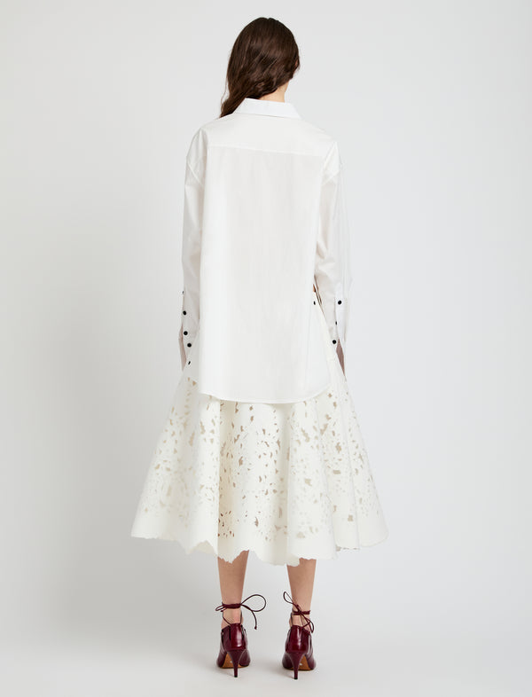 Proenza Schouler Proenza Schouler Olene Skirt In Broderie Anglaise - White