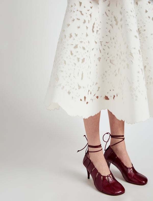 Proenza Schouler Proenza Schouler Olene Skirt In Broderie Anglaise - White