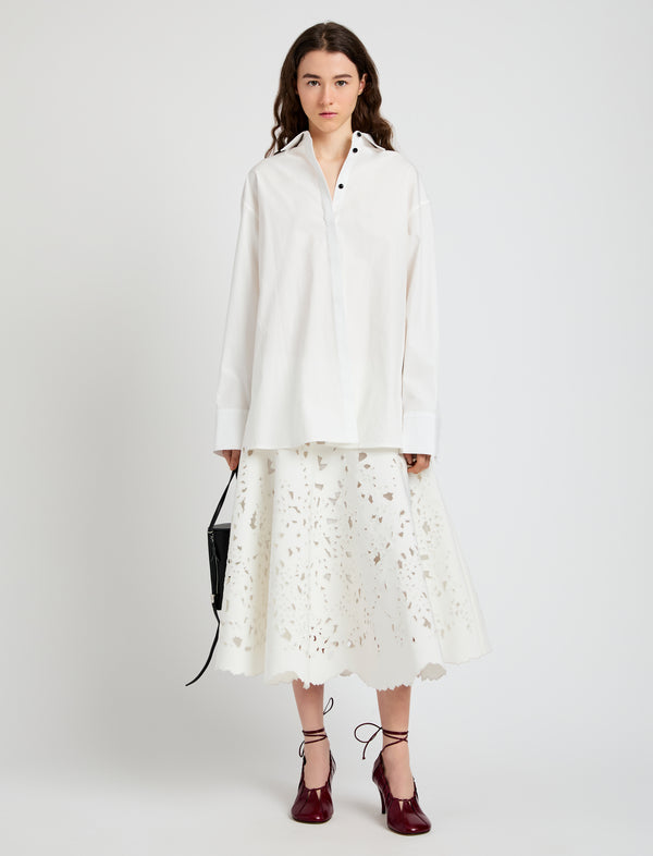 proenza schouler Proenza Schouler Olene Skirt in Broderie Anglaise - White