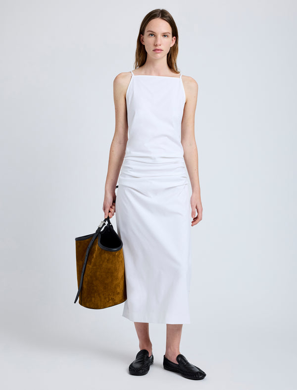 proenza schouler Proenza Schouler Priya Dress in Bi-Stretch Cotton Nylon - Off White