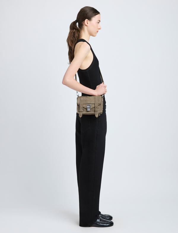 Proenza Schouler Proenza Schouler PS1 Mini Crossbody Bag In Nubuck Calf - Slate